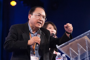 Pastor Liu Tong, founder and pastor at River of Life Christian Church in Santa Clara, Calif., provide four strategic approaches to make an global impact for Christ on Aug. 1, 2013. <br/>Gospel Herald/Hudson Tsuei