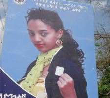 The International Planned Parenthood Federation (IPPF) approved a billboard featuring a well-dressed Ethiopian woman holding a morning-after pill, encouraging the impoverished multitudes of women in that country to use their product. <br/>