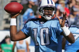 Vince Young is throwing at the highest completion percentage of his career <br/>Vince Young