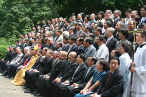 Representatives of major protestant denominations, the Catholic Bishop of the Hong Kong Diocese Cardinal Joseph Zen, leaders of the government-sanctioned Church in Mainland China as well as other political figures from the Hong Kong government attended the installation ceremony on Sep. 26, 2007. <br/>Photo: The Gospel Herald