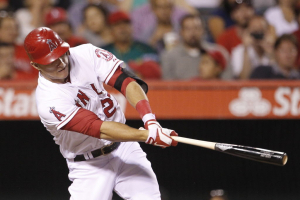 The Angels' Mike Trout is one of baseball's most exciting players. <br/>Reed Saxon/AP