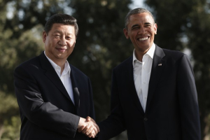 U.S. President Barack Obama meets Chinese President Xi Jinping at The Annenberg Retreat at Sunnylands in Rancho Mirage, California June 7, 2013. <br/>Reuters/Kevin Lamarque