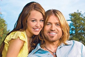Miley Cyrus and her dad Billy Ray Cyrus. <br/>