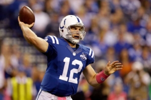 Luck is starting to hit his stride this season. <br/>(Michael Conroy/AP