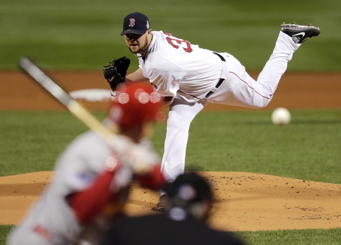 Jon Lester Boston Red Sox vs St. Louis Cardinals World Series Baseball October 2013