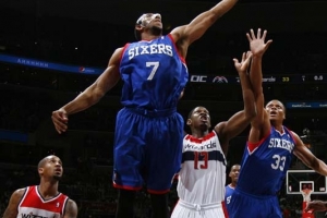 Thaddeus Young drops a game-high 29 points as the Sixers power past the Wizards 109-102 at the Verizon Center on Nov. 1, 2013.  <br/>NBA.com