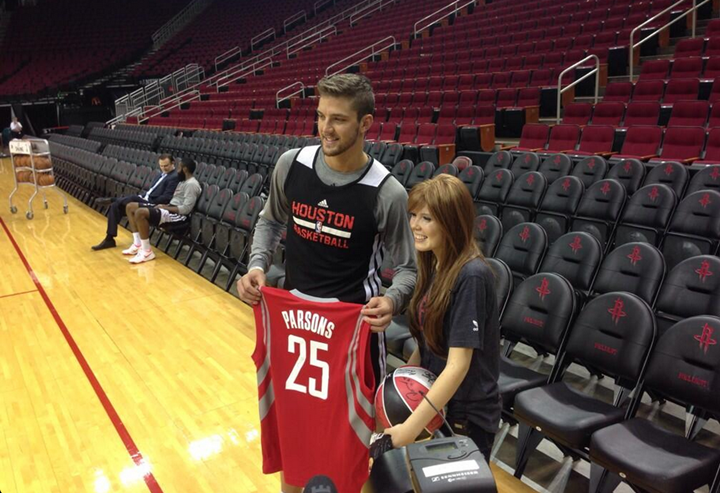 Chandler Parsons with Carly Wright