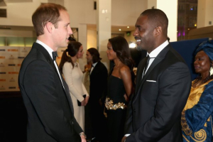 Idris Elba and Prince William Windsor at event of Mandela: Long Walk to Freedom (2013) <br/>Getty Images