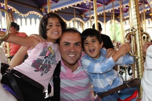 Pastor Saeed Abedini and his children.  <br/>ACLJ 