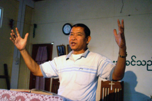 Evangelist in Burma, Paul, who was tortured by the Burmese authorities after he converted from Buddhism. <br/>(Release International/Crossfire) 