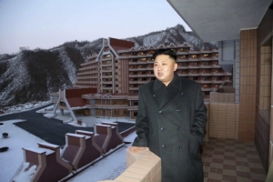 North Korean leader Kim Jong-un visits the Masik-Ryong Ski Resort near Wonsan in this undated photo released by North Korea's Korean Central News Agency in Pyongyang, December 15, 2013. - Reuters pic, December 16, 2013. <br/>