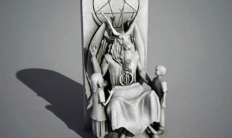 Design of the Satan statue.  <br/>Satanic Temple/Church of Satan