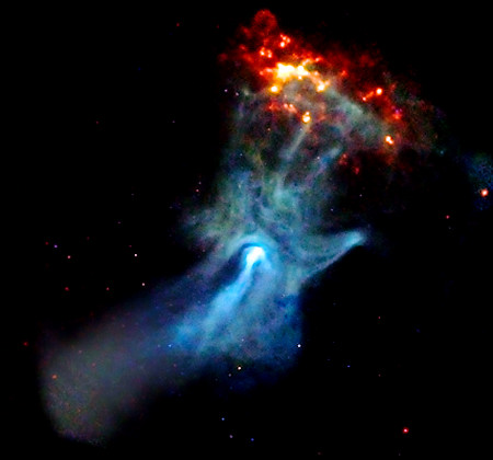 Hands of God in Space
