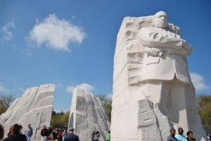 The Martin Luther King Jr. Memorial stands on the National Mall in Washington, D.C. <br/>