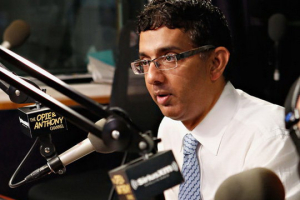 Dinesh D'Souza visits 'The Opie & Anthony Show' at the SiriusXM Studio on September 27, 2012 in New York City. (Photo: Getty Images) <br/>