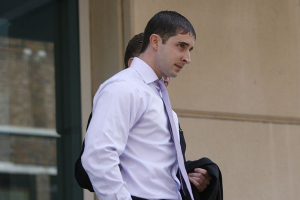 John Andrew Welden leaves a Florida courthouse after pleading guilty to product tampering and mail fraud. (Skip O’Rourke/Tampa Bay Times) <br/>