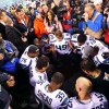 Seattle Seahawks Russell Wilson and Christian Teammates kneel prayer Super Bowl XLVIII win