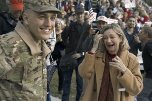 Surprised by his girlfriend, Lt. Nadd is reunited with his family in front of a massive homecoming for his hometown in Winter Park.  <br/>By Anheuser Busch
