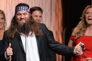 Willie Robertson and wife Korie represent the Robertson family at the 22nd Movieguide Faith & Value Awards. <br/>
