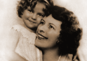 Shirley Temple and her mother, Gertrude Amelia Krieger. <br/>