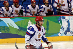 Russian player Alexander Rovechkin and his team carry the high responsibility to win gold in their native country. <br/>