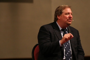 Best-selling author of 'The Purpose Driven Life' Pastor Rick Warren speaks at the 19th annual National Conference on Preaching in Woodbridge, Va., on Tuesday, April 8, 2008. <br/>(Photo: The Christian Post)