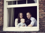 Royal Family Portrait - Prince William and Duchess Kate Middleton and Baby Prince George of Cambridge