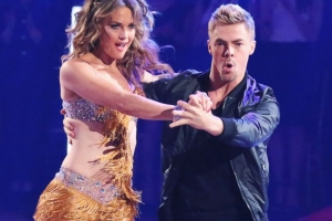 Amy Purdy and Derek Hough perform on the season premiere of Dancing with the Stars on March 17, 2014. <br/>