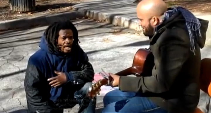 Homeless Man Sings Without Missing a Beat