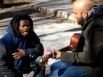 Homeless Man Sings Without Missing a Beat