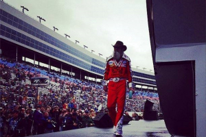 Mr. Silas Robertson strutting his stuff at the Duck Commander 500. (Photo: Duck Dynasty on A&E) <br/>