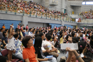 over 5,000 grown-ups and children attended the evangelism conference. <br/>(Gospel Herald/Ian Hwang) 