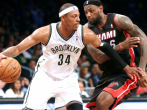 Brooklyn Nets Paul Pierce and Heats' LeBron James
