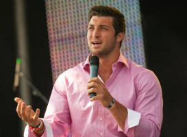 Former NFL quarterback Tim Tebow speaks at an Easter Service last year. (Photo: Dallas News) <br/>
