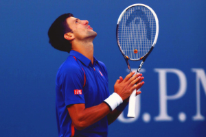 Novak Djokovic is strengthened through prayer.  <br/>AP