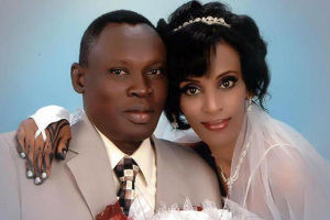 Daniel Wani with his wife, Meriam Yeyha Ibrahim, who was sentenced to death in Sudan for refusing to renounce her Christian faith (Photo: GABRIEL WANI) <br/>