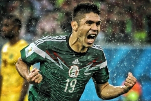 Mexican Star Oribe Peralta came up big against Cameroon.  <br/>AP