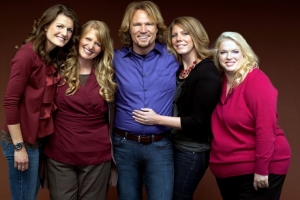 The stars of the polygamy-promoting TLC show, ''Sister Wives.'' <br/>E Online
