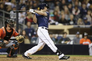 Seth Smith swings a big bat for the suffering Padres. <br/>CBS Sports