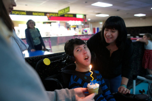 Justin Lee just turned 16. To celebrate, his parents rented out a roller rink and invited other children with cerebral palsy and their families. <br/>www.npr.com