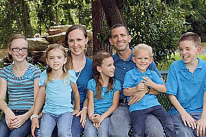 From left to right: Cassidy Stay, 15, survived being shot in the head and called police after a gunman executed her sister Rebecca, 7; mother Katie, 33; sister Emily, 9; dad Stephen, 39; and brothers Zach, 4, and Bryan, 13.(via Facebook) <br/>