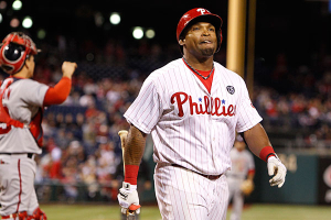 Marlon Byrd strikes out his share, but he also has lots of power. <br/>Philly.com