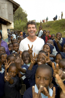 Outspoken American Idol judge Simon Cowell in Nairobi, Kenya, during the filming of charity special Idol Gives Back in January. <br/>