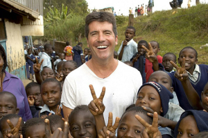 Outspoken American Idol judge Simon Cowell in Nairobi, Kenya, during the filming of charity special Idol Gives Back in January. <br/>