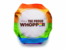Burger King featured the ''Proud Whopper'' during the annual LGBT parade in San Francisco, CA. (AP) <br/>