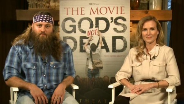 God's Not Dead Willie and Korie Robertson from Duck Dynasty