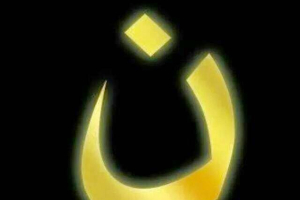 The Arabic Letter for N, is what ISIS has painted on the houses of Christians in Iraq, and it has become a symbol of solidarity for Christians of social Media.  They use N because it stands for Nazarene. <br/>Bible Society