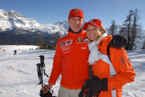 Michael Schumacher with his wife Corinna. <br/>