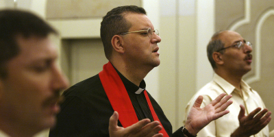 Canon Andrew White, also known as the ''Vicar of Baghdad,'' is the Chaplain of St George’s Anglican Church in Baghdad, Iraq. <br/>