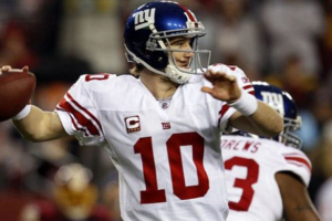Giants QB ELi Manning didn't throw any interceptions against the Texans last week. <br/>Reuters